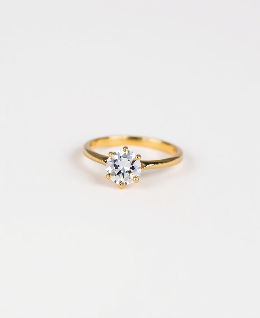 Solitaire 0,70 ct – 18K gulguld